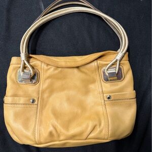 B. Makowsky Leather Satchel | Tan | Soft Leather Shoulder Handbag